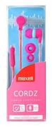 Słuchawki - Maxell Earphones With Mic Cordz Pink 303782.00.Cn - miniaturka - grafika 1