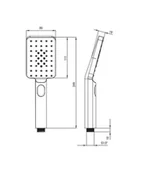 Zestawy prysznicowe - Deante Alpinia Zestaw prysznicowy punktowy złoty NGAZ41K - odbiór osobisty: Kraków, Warszawa - miniaturka - grafika 1