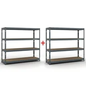 Szafy i regały magazynowe - Regał półkowy 1853 x 2000 x 600 mm, nośność 500 kg, 1+1 GRATIS - miniaturka - grafika 1