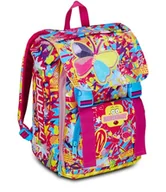 Plecaki - Mitama Wysuwany plecak motylkowy z przednią kieszenią, różowy, szkoła podstawowa i wypoczynek, dla dziewczynek, Różowy, Taglia unica, Plecaki tornistry - miniaturka - grafika 1