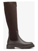 Kozaki damskie - Unisa Kozaki w kolorze brązowym - miniaturka - grafika 1