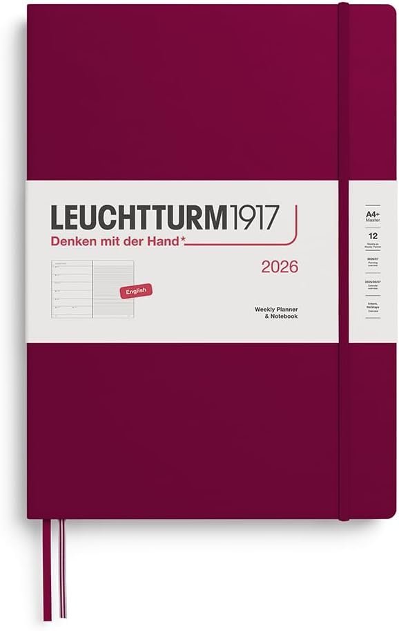 KALENDARZ KSIĄŻKOWY A4+ planer tygodniowy z notatnikiem 2026 Leuchtturm1917