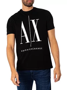 Armani Exchange T-shirt męski 8nztpazjh4z, czarny, M - Koszulki męskie - miniaturka - grafika 1
