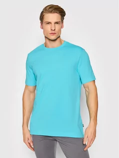 Koszulki męskie - Hugo Boss T-Shirt Thompson 01 50468347 Niebieski Regular Fit - grafika 1