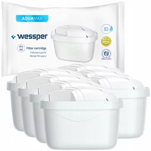7x Wessper Aquamax - Filtr Zamienny Do Dzbanków: Brita, Aquaphor, Wessper, Dafi (Zamiennik) - Wkłady filtrujące - miniaturka - grafika 1