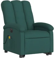 Fotele - Zielony fotel masujący rozkładany z podnóżkiem Z5-A79 - miniaturka - grafika 1