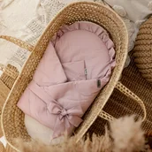 Rożki i beciki - Rożek Niemowlęcy z falbanką różowy - miniaturka - grafika 1