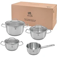 Zestawy garnków i patelni - Zestaw garnków indukcja 7 elementów  Shiori Steel Series Pro 316 - miniaturka - grafika 1