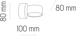 TK Lighting Lampa ścienna loftowa DORA 6424 GX53 60W LED wys. 80cm czarny 6424 - Lampy ścienne - miniaturka - grafika 1