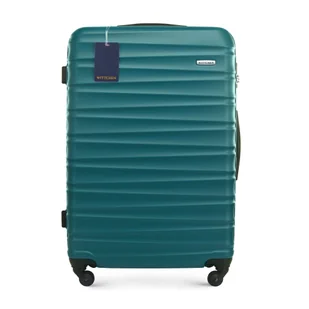 Duża walizka z ABS-u i identyfikator z logo WITTCHEN zielona - Walizki - miniaturka - grafika 1