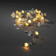 Lampy ogrodowe - Konstsmide Christmas Łańcuch świetlny LED liście i kwiaty biały - miniaturka - grafika 1