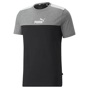 PUMA T-shirt męski ESS+ Block Tee, czarny, XL - Koszulki męskie - miniaturka - grafika 1