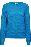 Swetry damskie - ICHI Damski sweter IHODANSA LS2, 184140/French Blue, XS - miniaturka - grafika 1