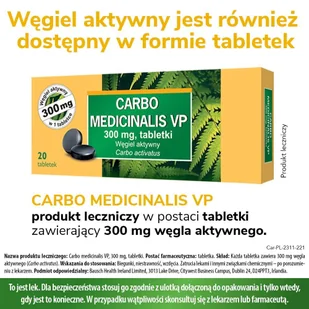Węgiel Leczniczy VP 200 mg, 20 kapsułek - Układ pokarmowy - miniaturka - grafika 5