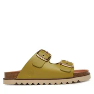 Klapki i japonki damskie - Klapki Dr. Brinkmann 700680-71 Zielony - miniaturka - grafika 1