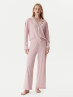 Piżamy damskie - Tommy Hilfiger Piżama UW0UW06142 Różowy Relaxed Fit - miniaturka - grafika 1