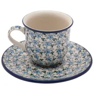 Filiżanki - FILIŻANKA do herbaty kawy 180 ml ze spodkiem - Ceramika Artystyczna Bolesławiec - miniaturka - grafika 1