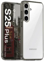 Bizon Etui Case Halo do Galaxy S25 Plus, przydymione-czarne - Etui i futerały do telefonów - miniaturka - grafika 1