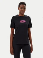 Koszulki i topy damskie - Reebok T-Shirt 100218927 139-18-00 Czarny Regular Fit - miniaturka - grafika 1