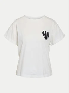 Noisy May T-Shirt Gaby 27032954 Biały Regular Fit - Koszulki i topy damskie - miniaturka - grafika 1