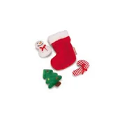 Zabawki dla kotów - Beeztees Plusz Xmas Skarpeta czerwona - miniaturka - grafika 1