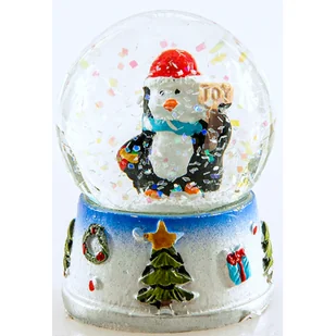 Kula śnieżna z Mikołajem 4,6 x 4,6 x 6 cm - Ozdoby bożonarodzeniowe - miniaturka - grafika 1