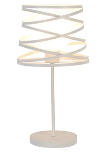 Biała lampa stołowa w stylu industrialnym - Beso - Lampy stojące - miniaturka - grafika 1