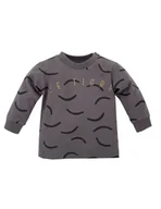 Kaftaniki dla niemowląt - Pinokio Bluzka bawełniana La tigre grafitowa, Rozmiar: 80 - miniaturka - grafika 1