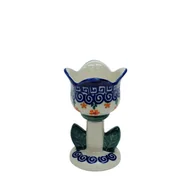Świeczniki - Ceramiczny świecznik tulipan Ceramika Bolesławiec - miniaturka - grafika 1