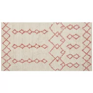 Dywany - Lumarko Dywan bawełniany 80 x 150 cm beżowo-różowy BUXAR - miniaturka - grafika 1
