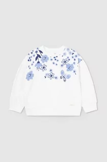 Swetry dla dziewczynek - Mayoral sweter dziecięcy kolor biały lekki - grafika 1