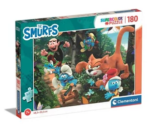 Puzzle 180 Supercolor Smerfy - Clementoni - Puzzle - miniaturka - grafika 1