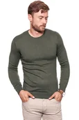 Swetry męskie - MĘSKI SWETER WRANGLER CREW KNIT DUSTY OLIVE W85672P45 112132246 - Wrangler - miniaturka - grafika 1