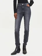 Spodnie damskie - KARL LAGERFELD Jeansy A3W10016 Szary Skinny Fit - miniaturka - grafika 1