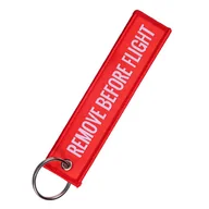 Akcesoria motoryzacyjne - Brelok Do Kluczy Rbf Remove Before Flight Czerwony - miniaturka - grafika 1