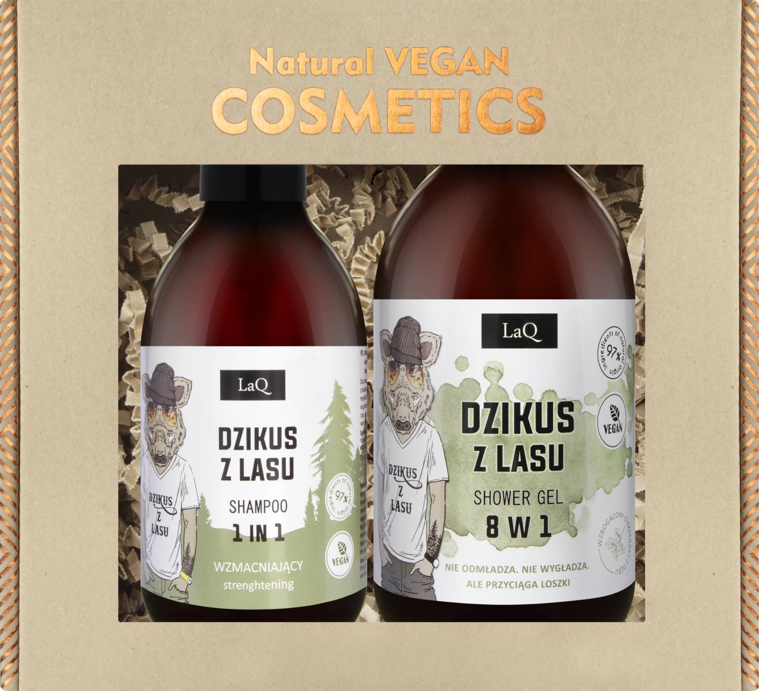 Laq Zestaw Dzikus z Lasu: Żel 500 ml + Szampon 300 ml