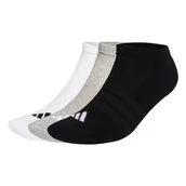 Skarpetki dla dzieci - Skarpetki adidas Cushioned Essentials Low Cut Socks 3 Pair Pack Medium Grey Heather/White/Black M - miniaturka - grafika 1