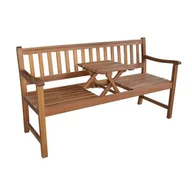 Ławki ogrodowe - Ławka z rozkładanym stolikiem 159 x 60 cm - miniaturka - grafika 1