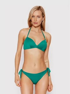 Emporio Armani Dół od bikini 262424 2R300 01185 Zielony - Stroje kąpielowe - miniaturka - grafika 1