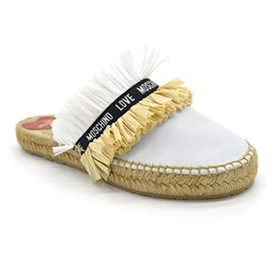 Love Moschino Kobieta, Espadryle, Kolekcja Wiosna Lato 2021, Biały, 36 EU - Espadryle damskie - miniaturka - grafika 1