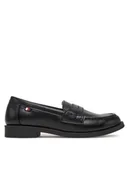 Buty dla chłopców - Tommy Hilfiger Półbuty T3B4-33173-1355 M Czarny - miniaturka - grafika 1