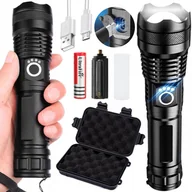 Latarki - Latarka Led Taktyczna Mocna Na Akumulator XXL - miniaturka - grafika 1