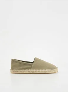 Reserved - Zamszowe espadryle - jasny zielony - Espadryle damskie - miniaturka - grafika 1
