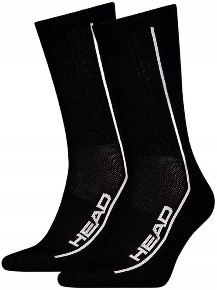 Head Skarpetki Skarpety Wysokie Czarne 39-42 2 Pary