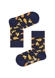 Happy Socks Banana, kolorowe i zabawne, Skarpety dla dzieci, Niebieski-Żółty (2-3Y) - Skarpetki damskie - miniaturka - grafika 1