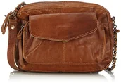 Torebki damskie - PIECES Damskie torby na ramię, Ps Naina Leather Cross Over Bag 21 x 15 x 5 cm, brązowy - Brązowy Black Coffee Black Coffee - 21x15x5 cm (B x H x T) - miniaturka - grafika 1