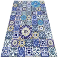 Dywany - Modny winylowy dywan Hiszpańskie kwiaty 80x120 cm - miniaturka - grafika 1