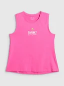 Koszulki i topy damskie - 4F Top regular z nadrukiem damski - różowy XS - miniaturka - grafika 1