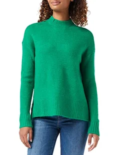 Vero Moda Damska bluzka Vmlefile Oversize Boxy Bluzka Ga Noos Sweter, Zieleń pieprzowa/detal: W melanż, S - Bluzki damskie - miniaturka - grafika 1