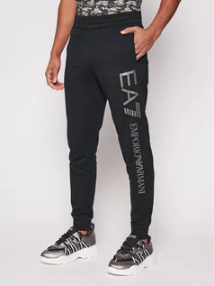 Spodnie sportowe męskie - EA7 Emporio Armani Spodnie dresowe 8NPPC3 PJ05Z 0579 Granatowy Regular Fit - grafika 1